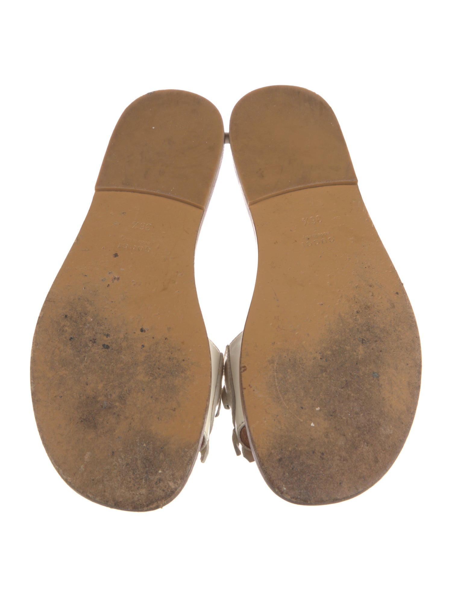 Gucci Horsebit Accent Leather Slides